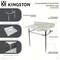 Kingston Brass 36-Inch Carrara Marble Console Sink with Brass Legs, 8-Inch, 3-Hole KVBH3622M86 - alternate 4
