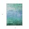 Homeroots 5' X 8' Teal Blue And Aqua Striped Washable Indoor Outdoor Area Rug 610908 - alternate 9