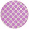 Homeroots 8' Blush And Ivory Round Polka Dot Washable Indoor Outdoor Area Rug 614877 - alternate 8