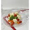Homeroots Clear Four Piece Round Swirl Acrylic Service For Four Salad Plate Set 520895 - alternate 7