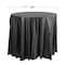 Smarty Had A Party 84 Black Round Disposable Plastic Tablecloths 96 Tablecloths, 96PK 823270-BK-CASE - alternate 9