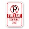 Signmission Fire Lane Tow-away Zone Within Pin Symbol, Heavy-Gauge Aluminum, 18" x 24", A-1824-25194 A-1824-25194 - alternate 1