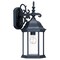 Homeroots Narrow Matte Black Domed Hanging Glass Lantern Wall Light 398587 - alternate 5