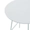 Leisuremod Round 19.7 in W, 19.3 in L, MDF/Stainless Steel, White RSW-19W - alternate 10
