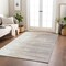 Homeroots 5' X 8' Ivory And Brown Abstract Washable Indoor Outdoor Area Rug 601219 - alternate 8