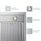 Victory 36-Inch 750 CFM Wall Mount Range Hood in Stainless Steel, Baffle Filters, Dimmable LED Lights Twister-36 - alternate 6