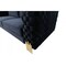 Homeroots 95" Black Velvet Sofa With Gold Legs 488838 - alternate 10