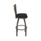 Holland Bar Stool Co Eleanor 30in Swivel Bar Stool with Bronze Finish, Medium Back and Canter Espresso Seat 880 - alternate 7
