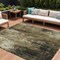 Homeroots 8' X 10' Beige And Taupe Abstract Washable Indoor Outdoor Area Rug 617647 - alternate 1