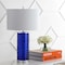 Jonathan Y Cole 27.5" Modern Fused Glass Cylinder LED Table Lamp, Cobalt, 2PK JYL4017D-SET2 - alternate 10