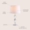 Jonathan Y Graham 27" Crystal LED Table Lamp, Clear/Chrome JYL2039A - alternate 11