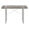Homeroots 49" Gray and Silver Computer Desk 489869 - alternate 1