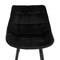 Elama 2 Piece Velvet Tufted Bar Chair in Black with Metal Legs ELM-222-BLK - alternate 8