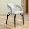 Leisuremod Entice Modern Leather Dining Chair with Iron Legs Open-Back Design in White, 4PK EC60W-4 - alternate 10