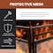 Lavish Home Fireplace Screen 3 Panel Gate with Doors & 4PC Fire Place Tools Set with Poker, Tongs, Brush, Shovel 80-FPTS-12 - alternate 10