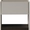 Homeroots 23" Light Gray And Walnut Wood One Drawer Nightstand 719267 - alternate 6