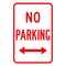 Sign Solutions Usa Parking Sign, 12 in W, Aluminum Sign, White DCS10DWT1218CUS00142 - alternate 1