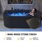 Anzzi Stone Belle 32in W x 67in D x 25in H Black Freestanding Bathtub with Black Faucet MN514BK_BK - alternate 11