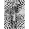Homeroots 8' X 10' Ivory Black And Gray Abstract Washable Indoor Outdoor Area Rug 588013 - alternate 9