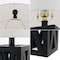 Jonathan Y Stewart 21.5" Farmhouse Wood LED Table Lamp, Black, 2PK JYL1062C-SET2 - alternate 9