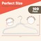 Campior Premium Velvet Non-Slip Hangers, Heavy Duty, 360 Deg Swivel Hook, White Velvet Finish, 100PK CMPVVH100WH - alternate 9