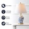 Jonathan Y Penelope 22" French Country Cottage Ceramic/Iron Chinoiserie Ginger Jar LED Table Lamp, Blue/White JYL3005A - alternate 9