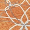 Homeroots 10' X 14' Orange And Ivory Geometric Washable Indoor Outdoor Area Rug 613030 - alternate 9