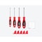 Tekton Square Screwdriver Set with Red Modular Organizers - 4 Inch Shanks, 4-Piece (#0 - #3) DWQ90101 - alternate 7