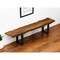 Homeroots 87in Live Edge Acacia Wood Bench With Black Metal Legs 379793 - alternate 4