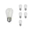 Bulbrite 11-Watt Equivalent S14 Clear Edison LED Light Bulb Warm White, 6PK 862154 - alternate 1