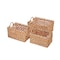Happimess Quinn Bohemian Cottage Woven Hyacinth Rectangular Storage Baskets with Handles, Natural, 3PK BSK2010A-3SET - alternate 5
