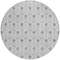 Homeroots 8' Silver And Gray Round Geometric Washable Indoor Outdoor Area Rug 595771 - alternate 7