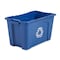 Rubbermaid Commercial GALLON RECYCLING BOX SMFG571873BLUE - alternate 3