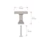 Richelieu Mirabel Collection 1 1/4 in (32 mm) x 1 1/4 in (32 mm) Polished Nickel Transitional Cabinet Knob BP79532180 - alternate 9