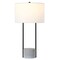 Homeroots 27" Gray and Black Concrete Table Lamp With White Drum Shade 524366 - alternate 9