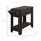 Homeroots 23" Brown Wood End Table With Shelf 333085 - alternate 5