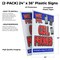 Signmission We Fix Cell Phones, Plastic Signs Only 24 Inch x 36 Inch, Corrugated Plastic, 2PK CSB-2436-2PACK-We Fix Cell Phones - alternate 2
