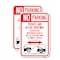 Signmission No Parking - Private and Active Driveway Do Not Block U, 18'' X 24'', Heavy Gauge Aluminum, 2PK A-1824-2PACK-23801 - alternate 1