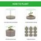 Ipower 3-Gallon Grow Bags Fabric Pots Non-Woven Plant Container, 3 Gallon, in Nursery Garden, 5PK GLGROWBAGSIDE3X5 - alternate 7