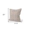 Homeroots 22" Beige And Merlot Striped Linen Throw Pillow Cover with Embroidery 608210 - alternate 5