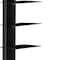 Homeroots 65" Black Metal Twelve Tier Narrow Tower Bookcase 490413 - alternate 4