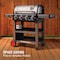 Coleman Cookout 4-Burner Propane Gas BBQ Grill w/ Side Burner, 637-Sq. In. Cooking Surface, Stainless/Gray CO-400BBQ - alternate 9