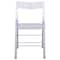 Leisuremod Menno Modern Acrylic Folding Chair, Clear, 4PK MF15CL4 - alternate 6
