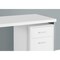 Homeroots 47" White and Silver Computer Desk With Two Drawers 333387 - alternate 6