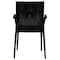 Leisuremod Weave Mace Indoor/Outdoor Arm Chair, Black MCA19BL - alternate 7
