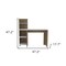 Homeroots 47" White and Brown Computer Desk 403837 - alternate 6