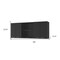 Homeroots 59in Black Wood Wall Mounted China Cabinet With Six Doors 478215 - alternate 5