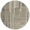 Homeroots 8' Taupe And Dark Gray Round Striped Washable Indoor Outdoor Area Rug 602817 - alternate 8