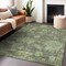 Homeroots 5' X 8' Fern Green And Olive Green Floral Washable Indoor Outdoor Area Rug 604121 - alternate 9