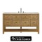 James Martin Vanities Breckenridge 60 in. Single Vanity, Light Natural Oak, w/ 3 CM Victorian Silver Silestone Top 330-V60S-LNO-FVSL - alternate 1